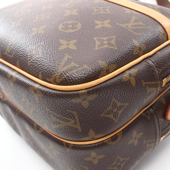 LOUIS VUITTON Brown Monogram Leather Shoulder Bag - Picture 9 of 11